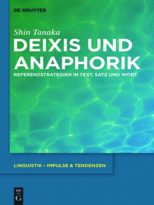 cover image of Deixis und Anaphorik